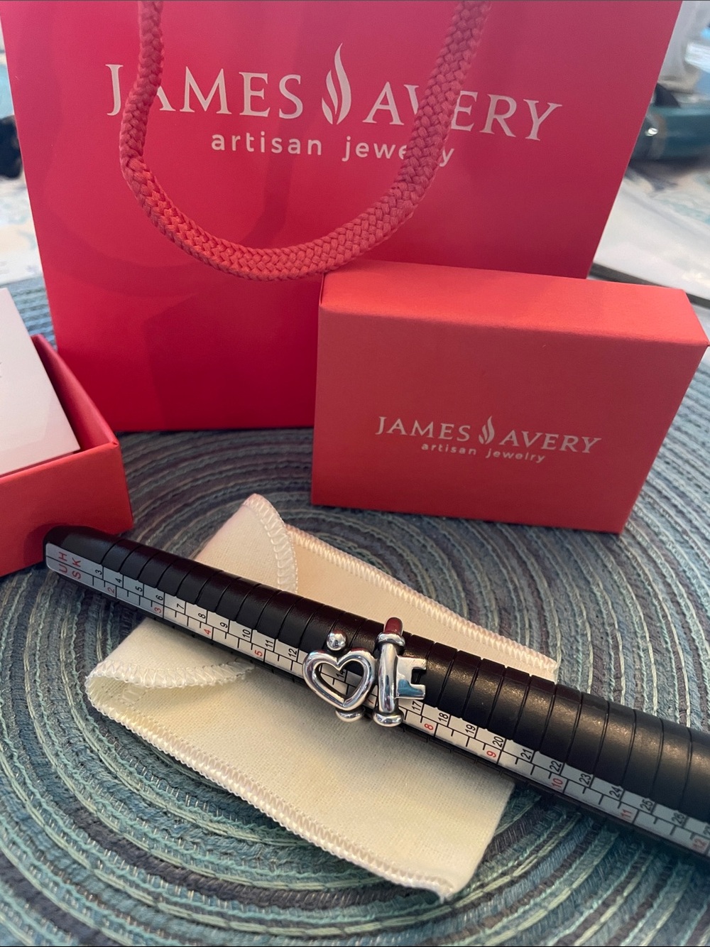 James Avery Silver Key to my Heart Ring with Polished Shine